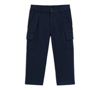 BOSS Pantaloni cargo con fit comodo per bambini realizzati in tessuto piqué elasticizzato - Style J51957/84904A, J51957 Blu scuro 114
