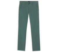 Boss Pantaloni Chino da Uomo Slim Fit in Raso Elasticizzato Overdye
