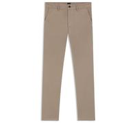 Boss Pantaloni Chino da Uomo Slim Fit in Raso Elasticizzato Overdye