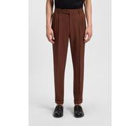BOSS Pantaloni con fit affusolato in lana vergine con micromotivo - Style C-Perin-DPL-TU-253, 50545822 Marrone 44