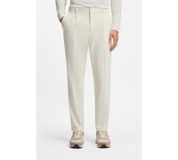 BOSS Pantaloni con fit affusolato in velluto a coste di cotone elasticizzato - Style C-Perin-PL-253, 50551574 Bianco 56