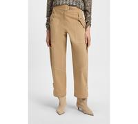 BOSS Pantaloni con gamba a palloncino in twill di cotone elasticizzato manocarta - Style C_Tulia-D, 50541421 Beige 44