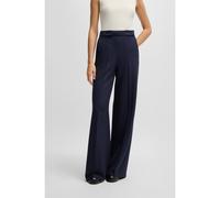 BOSS Pantaloni con gamba larga e vita con bottoni - Style Tupita, 50531846 Blu scuro 40