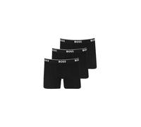 BOSS Boxer in cotone elasticizzato con logo in confezione da tre - Style BoxerBr 3P Power, 50475282 Nero XL