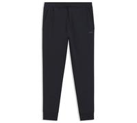 BOSS Pantaloni da Jogging da Uomo Hadiko in Cotone Elasticizzato con Logo Stampato, Blu Scuro 402., M