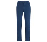 Hugo Boss Pantaloni chino uomo 10242156 Tapered Fit Blu scuro Taglia 35/34