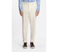 BOSS Pantaloni dal fit affusolato in lana vergine e cotone - Style L-Peet-Flat-253, 50555550 Bianco 58