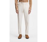 BOSS Pantaloni dal fit affusolato in popeline di cotone elasticizzato facile da stirare - Style L-PeetL-253, 50561217 Bianco 52