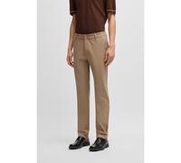 BOSS Pantaloni dal fit moderno in misto cotone elasticizzato - Style P-Kane1-Zip, 50546540 Beige 33/32