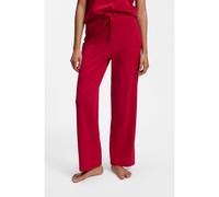 BOSS Pantaloni del pigiama in cotone elasticizzato con coulisse e dettaglio del logo - Style CI_Pants, 50520148 Rosso XXL