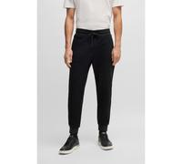 BOSS Pantaloni della tuta in cotone elasticizzato con fondo gamba elastico - Style H-Lamont 101, 50532772 Nero S