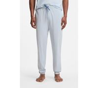 BOSS Pantaloni della tuta in cotone elasticizzato con logo ricamato - Style Mix&Match Pants, 50515305 Celeste M