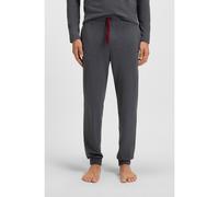 BOSS Pantaloni della tuta in cotone elasticizzato con logo ricamato - Style Mix&Match Pants, 50515305 Grigio scuro M