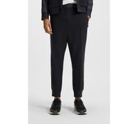 BOSS Pantaloni della tuta in piqué elasticizzato con stampa a quadri - Style Pants GL, 50543466 Blu scuro L