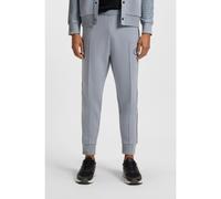BOSS Pantaloni della tuta in piqué elasticizzato con stampa a quadri - Style Pants GL, 50543466 Grigio M