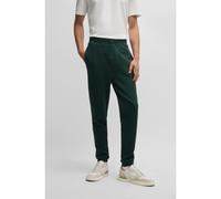 BOSS Pantaloni della tuta in terry di cotone con toppa con logo - Style Sestart, 50509303 Verde scuro XL