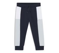 BOSS Pantaloni della tuta per bambini in pile di misto cotone a blocchi di colore - Style J52429/84918M, J52429 Blu scuro 86