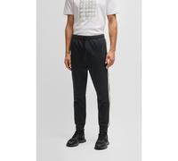 BOSS Pantaloni della tuta relaxed fit con cerchi jacquard - Style Hover Striped C, 50537373 Nero XXXL