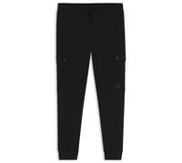 BOSS Pantaloni della tuta relaxed fit in terry di cotone con tasche cargo - Style Seteam, 50542917 Nero M
