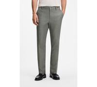 BOSS Pantaloni formali in tessuto elasticizzato con micromotivo - Style C-Genius-252, 50540717 Verde 25