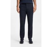 BOSS Pantaloni in misto lino con dettaglio logo - Style Sanderson-L-3, 50559595 Blu scuro 34/36
