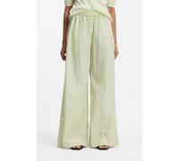 BOSS Pantaloni in popeline di cotone con righe verticali - Style C_Tiplyn, 50559237 Verde a motivi 44