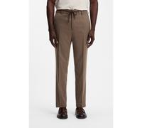 BOSS Pantaloni performance dal fit affusolato in lana vergine - Style P-Perin-RDS-WG-264, 50571998 Marrone 50