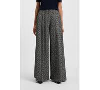 BOSS Pantaloni regular fit a gamba larga in tweed a spina di pesce - Style Tetosa2, 50548286 Grigio a motivi 46