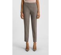 BOSS Pantaloni regular fit in misto lana con micromotivo - Style Tiluna_sidezip6, 50545535 Grigio 38