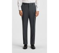 BOSS Pantaloni regular fit in serge di lana vergine - Style H-Lenon-B1, 50469183 Grigio scuro 46A