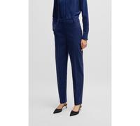 BOSS Pantaloni regular fit in tessuto elasticizzato con gamba affusolata - Style Tabitha_Long, 50524037 Blu scuro 46