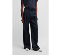 BOSS Pantaloni relaxed fit a gamba larga - Style Taualy-W, 50538045 Blu scuro 50