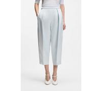 BOSS Pantaloni relaxed fit in satin con pieghe sulla parte anteriore - Style Taphea, 50558313 Celeste 38