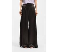 BOSS Pantaloni relaxed fit in twill lucido - Style Torcain, 50558309 Marrone scuro 36