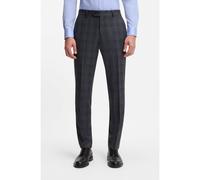 BOSS Pantaloni slim fit BECKHAM x BOSS in lana vergine a quadri - Style DB-SUIT-Trous-252_DB, 50557923 Grigio a motivi 60