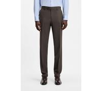 BOSS Pantaloni slim fit BOSS BY BECKHAM in misto lana - Style Suit-Trousers-262_DB, 50563826 Marrone scuro 50