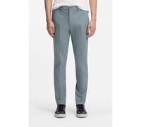 BOSS Pantaloni slim fit in misto cotone e seta elasticizzato - Style L-Kaiton1L-253, 50545652 Verde scuro 46