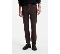 BOSS Pantaloni slim fit in satin elasticizzato sovratinto - Style Chino_slim, 50510933 Marrone scuro 33/36