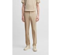 BOSS Pantaloni slim fit in tessuto softshell elasticizzato ideale per viaggiare - Style P-Genius-WG-PK-251F, 50538652 Beige chiaro 44