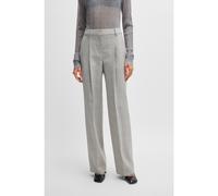 BOSS Pantaloni straight fit in lana vergine principe di Galles - Style Tanity, 50525277 Grigio a motivi 46