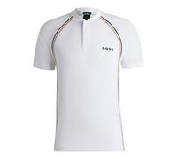 Polo BOSS Green Pariq TOC Mesh manica corta bianco nero - XL