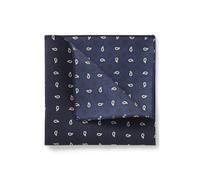 BOSS Patterned pocket square in pure silk - Style H-POCKET SQ-222, 50582849 Blu scuro pz.