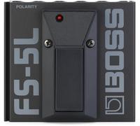 BOSS FS-5L Interruttore a Pedale Tipo Latch, Nero, interruttore a pedale tipo latch (una pressione attiva/un'altra disattiva) con LED