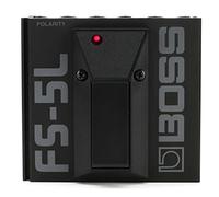 BOSS, Pedale a scatto in metallo dritto da 1/4 pollici con indicatore LED (FS-5L)