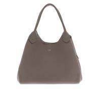 BOSS Pelle borsa a tracolla shopper borsa Lenah Tote Open Brown grigio talpa