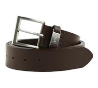BOSS Pelle cintura Connio-Plus Sz40 Leather Belt W125 Dark Brown marrone