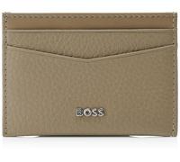 BOSS Pelle portacarte New Crosstown Card Holder Open Brown grigio talpa