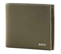 BOSS Pelle portafoglio New Crosstown 4 CC Coin Wallet Open Brown grigio talpa