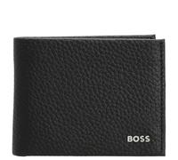 BOSS Pelle portafoglio New Crosstown 6 CC Wallet Black nero