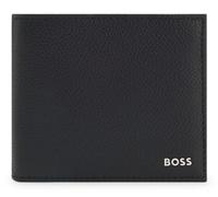 BOSS Pelle portafoglio portachiavi Gift Set 4 CC Wallet/Keyring Black nero